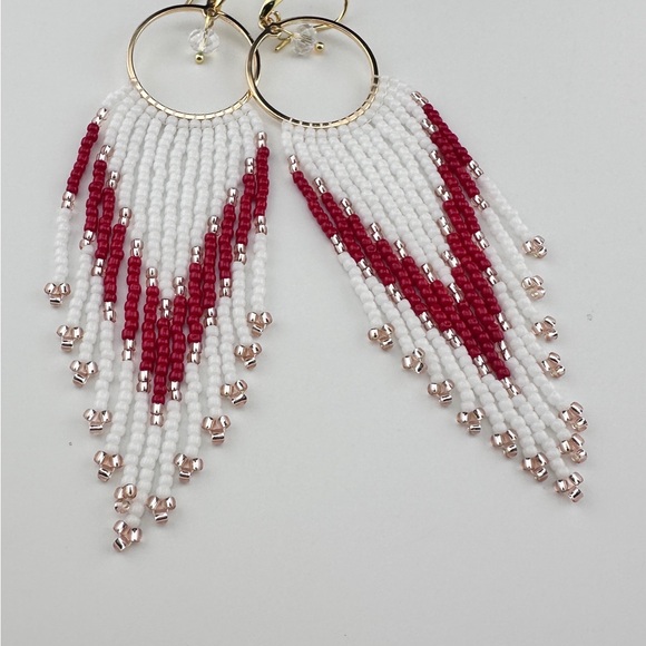 Jewelry - Handcrafted Beaded Fringe Earrings